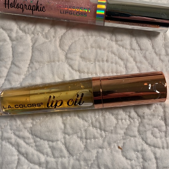 Maybelline L.A. Colors 7 Pc set Fit Me Foundation (222) Polish Lip gel & Oil NEW - Picture 8 of 9